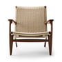 Carl Hansen - CH25 armchair, walnut oiled / natural wickerwork