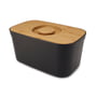 Joseph Joseph - Bread Bin bread basket with cutting board lid, bamboo / black