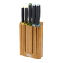 Joseph Joseph - Elevate 5-piece knife set with knife block, bamboo / stainless steel