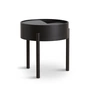 Woud - Arc Side table Ø 42 cm H 45 cm, ash black lacquered