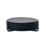 Zone Denmark - Glass coaster, black (set of 6)