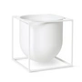 Audo - Cubus Flowerpot 23, white