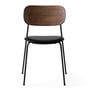 Audo - Co Dining Chair, black / leather black / stained oak