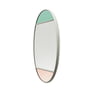 Magis - Vitrail wall mirror oval, 50 x 60 cm, frame light grey / multicoloured