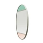Magis - Vitrail wall mirror oval, 50 x 60 cm, frame light grey / multicoloured