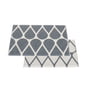 Pappelina - Otis reversible carpet, 70 x 50 cm, granite / fossil grey