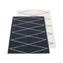 Pappelina - Max reversible carpet, 70 x 100 cm, black / vanilla