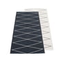 Pappelina - Max reversible carpet, 70 x 160 cm, black / vanilla