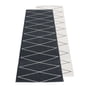 Pappelina - Max reversible carpet, 70 x 240 cm, black / vanilla