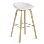 Hay - About A Stool AAS 32 H 85 cm, oak lacquered / stainless steel / white 2. 0