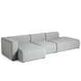 Hay - Mags Sofa 3 seater, combination 4 / armrest left, gray (Hallingdal 130) (EU)