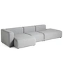 HAY - Mags Sofa 3-seater, combination 4 / armrest left, gray ( Hallingdal 130) (EU)