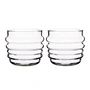 Marimekko - Sukat Makkaralla Water glass 200 ml, clear (set of 2)