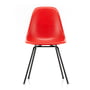 Vitra - Eames fiberglass side chair dsx, basic dark / eames classic red (felt glider basic dark)