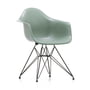 Vitra - Eames fiberglass armchair dar, basic dark / eames sea foam green (felt gliders basic dark)