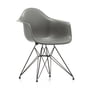 Vitra - Eames fiberglass armchair dar, basic dark / eames raw umber (felt gliders basic dark)