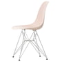 Vitra - Eames Plastic Side Chair DSR RE, chrome-plated / soft pink (basic dark felt glides)