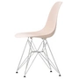 Vitra - Eames Plastic Side Chair DSR RE, chrome-plated / soft pink (basic dark felt glides)