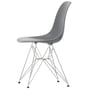 Vitra - Eames Plastic Side Chair DSR RE, chrome-plated / granite gray (felt glides basic dark)
