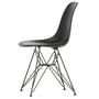Vitra - Eames Plastic Side Chair DSR RE, basic dark / deep black (felt glides basic dark)