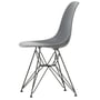 Vitra - Eames Plastic Side Chair DSR RE, basic dark / granite gray (felt glides basic dark)