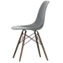 Vitra - Eames Plastic Side Chair DSW, maple dark / granite grey (felt glider basic dark)