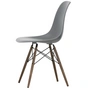 Vitra - Eames Plastic Side Chair DSW RE, dark maple / granite gray (felt glides basic dark)