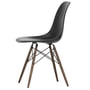 Vitra - Eames Plastic Side Chair DSW, maple dark / deep black (felt glider basic dark)