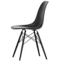 Vitra - Eames Plastic Side Chair DSW, maple black / deep black (felt glider basic dark)