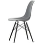 Vitra - Eames Plastic Side Chair DSW, maple black / deep black (felt glider basic dark)