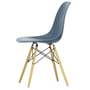 Vitra - Eames Plastic Side Chair DSW, maple yellowish / sea blue (felt glider white)