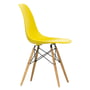 Vitra - Eames Plastic Side Chair DSW, maple yellowish / sunlight (felt glider white)