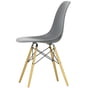 Vitra - Eames Plastic Side Chair DSW RE, yellowish maple / granite gray (white felt glides)