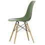 Vitra - Eames Plastic Side Chair DSW RE, honey-colored ash / forest (white felt glides)