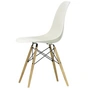 Vitra - Eames Plastic Side Chair DSW RE, honey-colored ash / pebble (white felt glides)