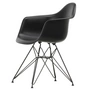 Vitra - Eames Plastic Armchair DAR RE, basic dark / deep black (felt glides basic dark)