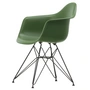 Vitra - Eames Plastic Armchair DAR RE, basic dark / forest (felt glides basic dark)