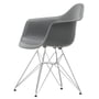 Vitra - Eames Plastic Armchair DAR, chrome-plated / granite gray (felt glides basic dark)