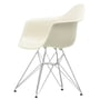 Vitra - Eames Plastic Armchair DAR RE, chrome-plated / pebble (felt glides basic dark)