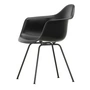 Vitra - Eames Plastic Armchair DAX RE, basic dark / deep black (felt glides basic dark)