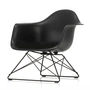 Vitra - Eames Plastic Armchair LAR RE, deep black (basic dark felt glides)