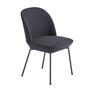 Muuto - Oslo side chair, anthracite black / anthracite black (ocean 601)