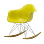 Vitra - Eames Plastic Armchair RAR RE, maple yellowish / chrome / mustard