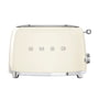 Smeg - 2-slice toaster TSF01, cream