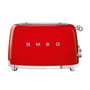 Smeg - 4-slices toaster tsf03, red