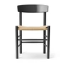 Fredericia - J39 Mogensen Chair, black lacquered oak / cord weave nature