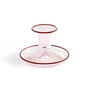 HAY - Flare Candle holder, Ø 11 x H 7.5 cm, pink