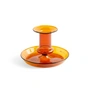 HAY - Flare Candlestick, Ø 11 x H 7,5 cm, amber