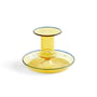 Hay - Flare Candle holder, Ø 11 x H 7,5 cm, yellow