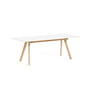 Hay - Copenhague CPH30 Extendable dining table, L 160/310 x W 80 x H 74 cm, matt lacquered oak / laminate white